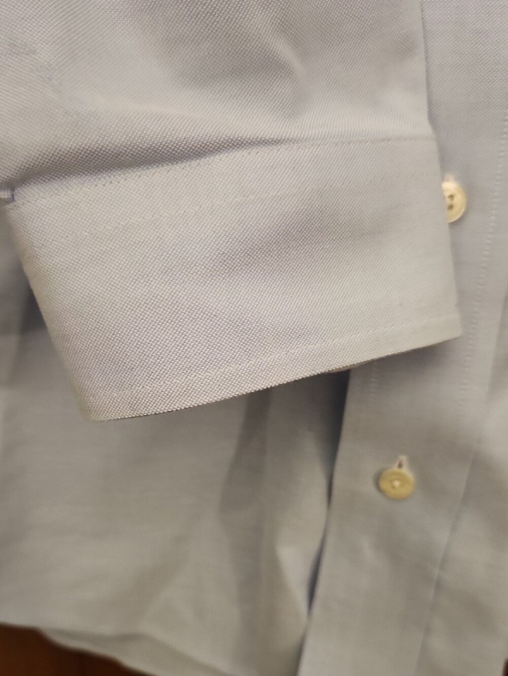 Brooks Brothers Men’s Light Blue Supima Cotton Non-Iron Oxford Shirt 18 - Picture 5 of 8